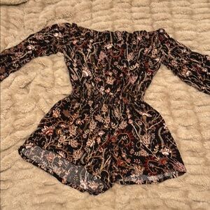 Floral Off-Shoulder Romper